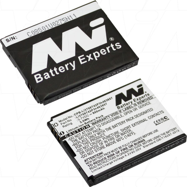 MI Battery Experts CPB-Li3708T42P3h463657-BP1